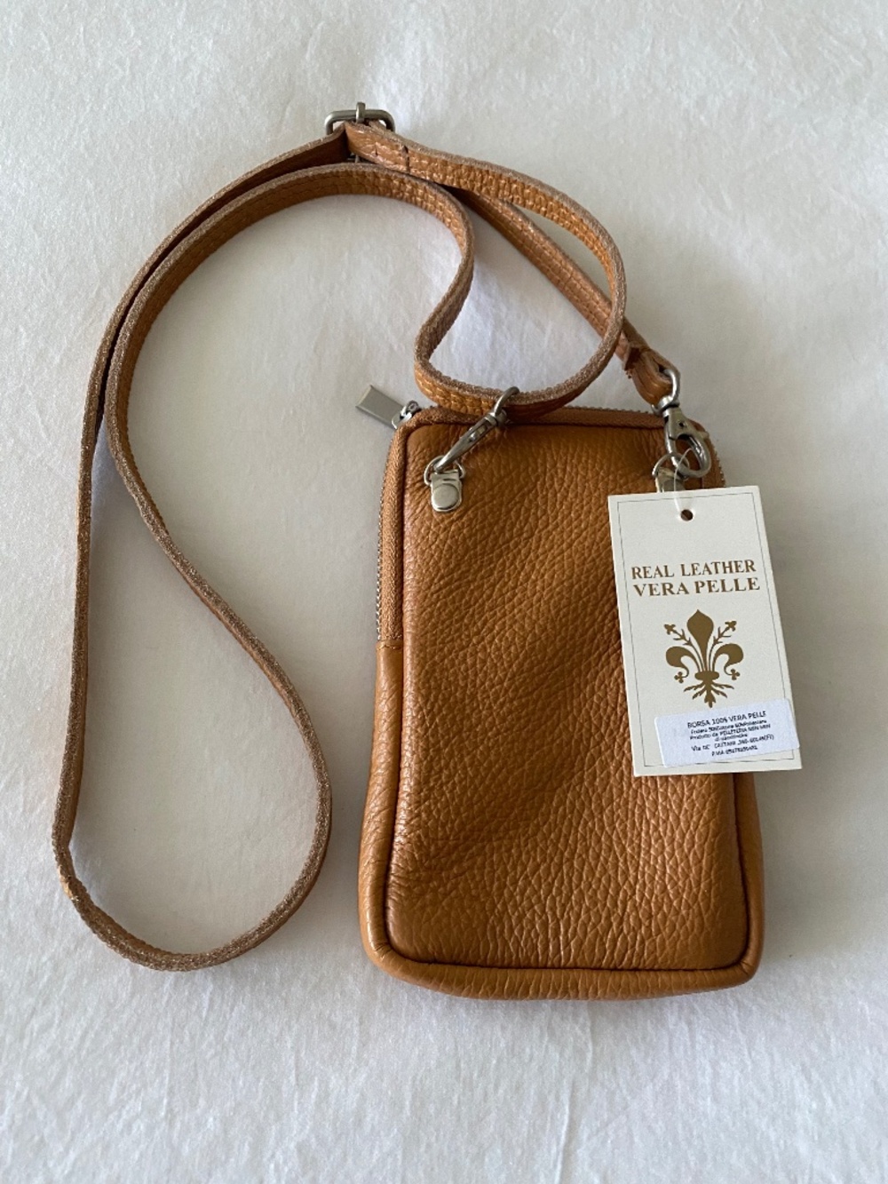 Women's Italian leather phone purse